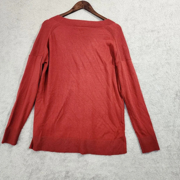 NWT Matty M Womens V-Neck Sweater With Side Slits Medium Rayon/Nylon/Polyest - Picture 2 of 6